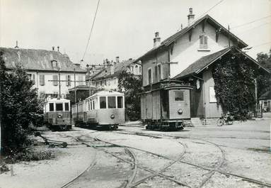 CPSM SUISSE "Aubonne, la gare" TRAIN / TRAMWAY