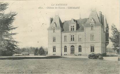 CPA FRANCE 53 "Chemazé, Chateau des Ecorces"