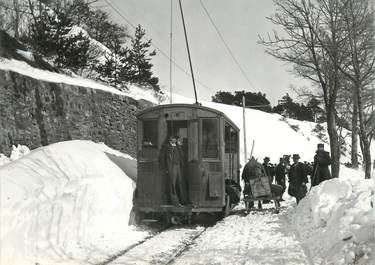 CPSM SUISSE "Mont" TRAIN / TRAMWAY