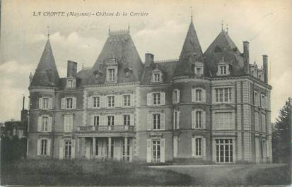 CPA FRANCE 53 "La Cropte, Chateau de la Carrière"