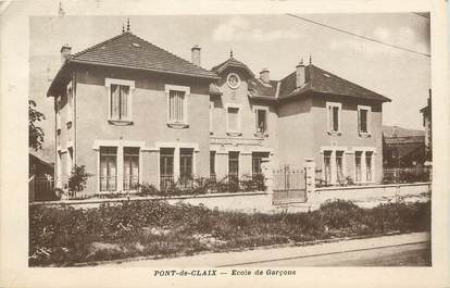 / CPA FRANCE 38 "Pont de Claix, école de garçons"