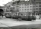Suisse CPSM SUISSE "Lausanne" TRAIN / TRAMWAY