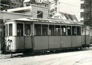 CPSM SUISSE "Lausanne" TRAIN / TRAMWAY