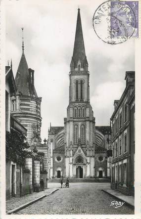 CPSM FRANCE 53 "Chateau Gontier, Eglise St Rémi"