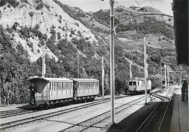 CPSM SUISSE "Loeche les Bains " TRAIN / TRAMWAY