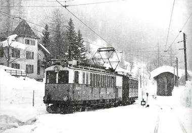 CPSM SUISSE "Loeche les Bains" TRAIN / TRAMWAY