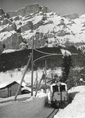 CPSM SUISSE "Loeche les Bains" TRAIN / TRAMWAY