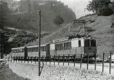 CPSM SUISSE "Rumeling" TRAIN / TRAMWAY