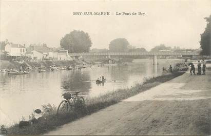   CPA FRANCE 94 "Bry sur Marne, le Pont de Bry"
