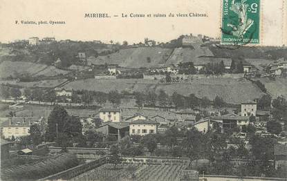 CPA FRANCE 01 "Miribel, Coteau et Ruines du Vieux Chateau"