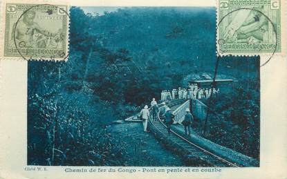 CPA CONGO BELGE "Chemin de fer"