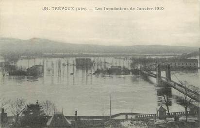 CPA FRANCE 01 "Trévoux, Inondations de Janvier 1910"