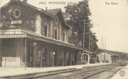 CPA FRANCE 01 "Montluel, Gare"
