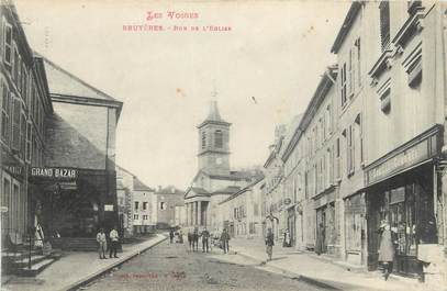 CPA FRANCE 88 "Bruyères, Rue de l'Eglise"