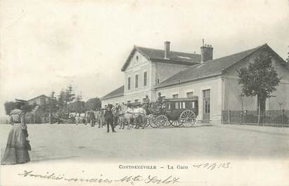 CPA FRANCE 88 "Contrexéville, La Gare"