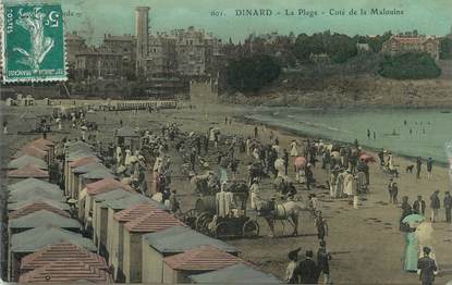 CPA FRANCE 35 "Dinard, La Plage"