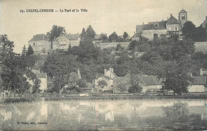 CPA FRANCE 89 "Chatel Censoir, Port et Ville"