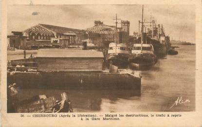CPA FRANCE 50 "Cherbourg, Gare Maritime"