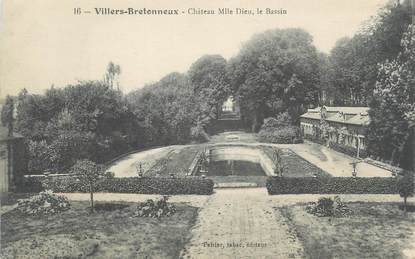 CPA FRANCE 80 " Villers Bretonneux, Chateau Mlle Dieu, Le Bassin"