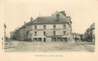   CPA FRANCE 91 "Angerville, Hotel de France"