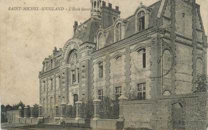 CPA FRANCE 02 "St Michel Sougland, Ecole Savart"