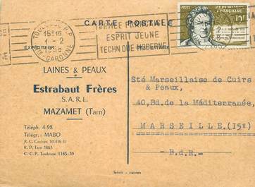 CPA FRANCE 81 "Mazamet, Estrabaut Frères, Laines et Peaux"