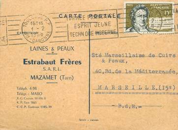 CPA FRANCE 81 "Mazamet, Estrabaut Frères, Laines et Peaux"