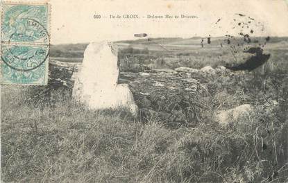 CPA FRANCE 56 "Ile de Groix, Dolmen Mezier Driazeu"