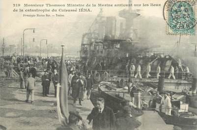 CPA MARINE MILITAIRE "Explosion du IENA, 12 mars 1907, Toulon"