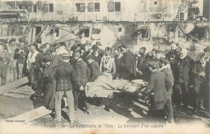 CPA MARINE MILITAIRE "Explosion du IENA, 12 mars 1907, Toulon"