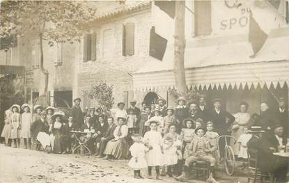 CARTE PHOTO "café du Sport"