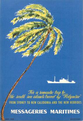 CPA PUBLICITE MESSAGERIES MARITIMES PAQUEBOT