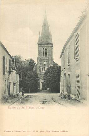   CPA FRANCE 91 "Saint Michel sur Orge, l'Eglise"