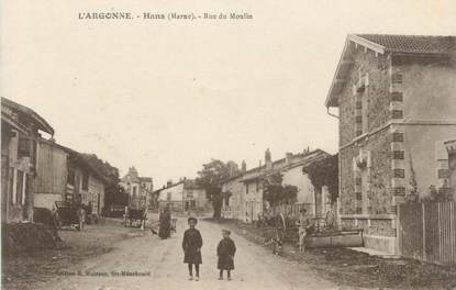 CPA FRANCE 51 "L'Argonne, Hans, Rue du Moulin"