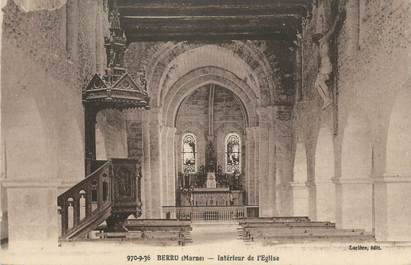 CPA FRANCE 51 "Berru, Intérieur de l'Eglise"