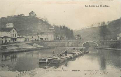 CPA FRANCE 54 "Liverdun, Pont sur le Canal" PENICHE