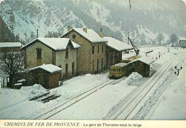 / CPSM FRANCE 04 "Thorame, la gare"" / TRAIN