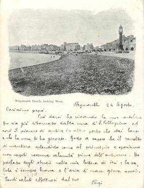 CPA ANGLETERRE "Weymouth beach"