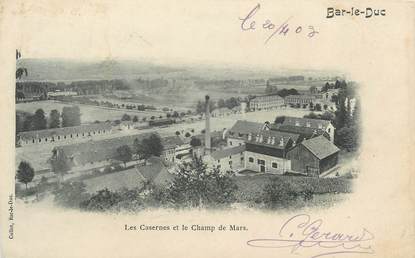 CPA FRANCE 55 "Bar Le Duc, Caserne et Champ de Mars"