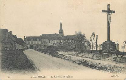 CPA FRANCE 60 "St Lucien de Montmille, Le Calvaire et l'Eglise"