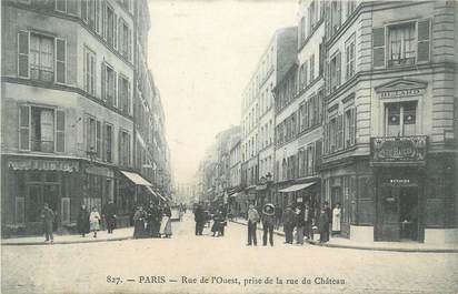 CPA FRANCE 75 "Paris 14ème, Rue de l'Ouest"