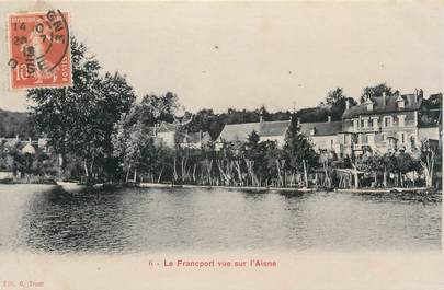 CPA FRANCE 60 "Le Francport vue sur l'Aisne"