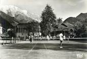 74 Haute Savoie CPSM FRANCE 74 "St Gervais les Bains, Cours de tennis et le Miage"