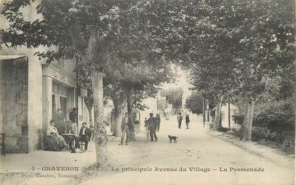 / CPA FRANCE 13 "Graveson, la principale av du village, la promenade"