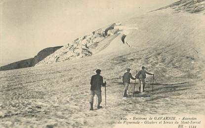   CPA FRANCE 65 "Gavarnie, ascension du Vignemale, glaciers" / MONTAGNE / ALPINISME