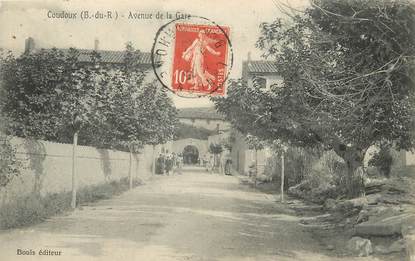 / CPA FRANCE 13 "Coudoux, av de la gare"