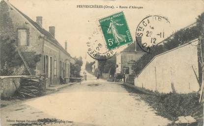 CPA FRANCE 61 "Pervenchères, rte d'Alençon"