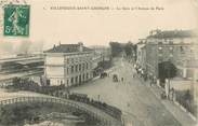 94 Val De Marne CPA FRANCE 94 "Villeneuve Saint Georges, la gare et avenue de Paris"