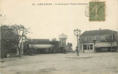 CPA FRANCE 93 "Les Lilas, le rond point Waldeck Rousseau"