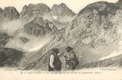 65 Haute PyrÉnÉe   CPA FRANCE 65 "Cauterets, le col des mulets et le pic de Chabarrou" / MONTAGNE /  Collection Spont, N° 98 / ALPINISME